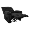 JULIA Massage Πολυθρόνα Relax Σαλονιού - Καθιστικού, Ύφασμα Μαύρο