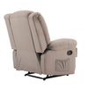 JULIA Massage Πολυθρόνα Relax Σαλονιού - Καθιστικού, Ύφασμα Cappuccino