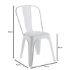 RELIX PP Καρέκλα Στοιβαζόμενη, PP Απόχρωση Άσπρο
