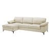 CYRIL Καναπές Δεξιά Γωνία, Ύφασμα Κοτλέ Μπεζ