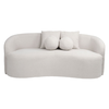 LYON Καναπές 2θ - Σαλονιού - Καθιστικού, Teddy Ύφασμα Άσπρο
