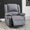 EVA Πολυθρόνα Relax Σαλονιού - Καθιστικού, PU Σκούρο Γκρι