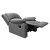 EVA Πολυθρόνα Relax Σαλονιού - Καθιστικού, PU Σκούρο Γκρι