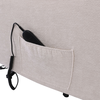 NANCY Lift-Relax Πολυθρόνα Σαλονιού - Καθιστικού, Ύφασμα Σκ.Γκρι (ηλεκτρική ανάκληση)