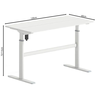 LEVEL Γραφείο Η/Υ Ηλεκτρικό Ρυθμιζόμενο, Πολλαπλών επιλογών ύψους, Άσπρο