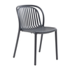 POCO Καρέκλα Κήπου-Βεράντας Στοιβαζόμενη, PP-UV Απόχρωση Ανθρακί