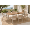 DENVER Τραπεζαρία Κήπου 9 Τεμαχίων Αλουμίνιο & Polywood Μπεζ