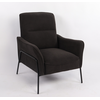 Πολυθρόνα ELAN Μαύρο Ύφασμα Κοτλέ/Μέταλλο 94x77x82cm