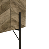 PARKE ΜΠΟΥΦΕΣ ΜΑΥΡΟ ΦΥΣΙΚΟ ΜΕ PATTERN 160x43x80