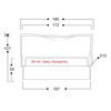 FAB Κρεβάτι Ελληνικής Κατασκευής 210x180xH127cm (Για Στρώμα 160x200)