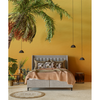 LEAF COFFEE TABLE SET 2ΤΕΜ ΜΑΥΡΟ ΦΥΣΙΚΟ 40x40x45