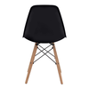 Καρέκλα τραπεζαρίας Nova PP μαύρο - ξύλινο φυσικό πόδι 46x51x80εκ.