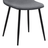 Καρέκλα τραπεζαρίας Iris γκρι ύφασμα - μεταλλικό μαύρο πόδι 43x50x85εκ.