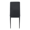 Καρέκλα τραπεζαρίας Rosa μαύρο PU - μεταλλικό μαύρο πόδι 40x52x96εκ.