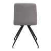 Καρέκλα τραπεζαρίας Bianca μπεζ ύφασμα - μεταλλικό μαύρο πόδι 43x56x84εκ.