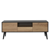Έπιπλο τηλεόρασης Style χρώμα μαύρο - tori 160x41x58εκ.