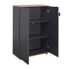 Ντουλάπι γραφείου Rio με κλειδαριά χρώμα ανθρακί 72x34x109εκ.