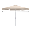 Ομπρέλα κήπου Capri αλουμινίου χρώμα εκρού Ø3m.