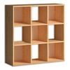 Βιβλιοθήκη Cube χρώμα oak 90x30x90εκ.