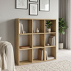 Βιβλιοθήκη Cube χρώμα sapphire oak 90x30x90εκ.