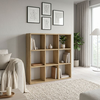 Βιβλιοθήκη Cube χρώμα sapphire oak 90x30x90εκ.