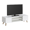 Έπιπλο τηλεόρασης Etna χρώμα λευκό 150x30x45εκ.