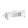 Έπιπλο τηλεόρασης Etna χρώμα λευκό 150x30x45εκ.