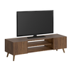 Έπιπλο τηλεόρασης Etna χρώμα καρυδί 150x30x45εκ.