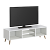 Έπιπλο τηλεόρασης Loren χρώμα λευκό 120x30x40εκ.