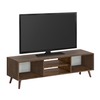 Έπιπλο τηλεόρασης Loren χρώμα καρυδί 120x30x40εκ.