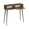 Κονσόλα Napoli χρώμα καρυδί 90x29x88εκ.