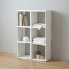 Βιβλιοθήκη Cube χρώμα λευκό 60x20x90εκ.