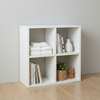 Βιβλιοθήκη Cube χρώμα λευκό 60x20x60εκ.