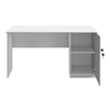 Γραφείο εργασίας με κλειδαριά Moto χρώμα λευκό 140x60x75εκ.