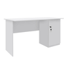 Γραφείο εργασίας με κλειδαριά Moto χρώμα λευκό 140x60x75εκ.