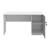 Γραφείο εργασίας με κλειδαριά Moto χρώμα λευκό 150x80x75εκ.