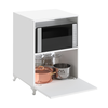 Έπιπλο κουζίνας για φουρνάκι Nadine χρώμα λευκό 60x57x85εκ.