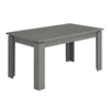Τραπέζι Denzel χρώμα γκρι σκυροδέματος 120x80x76εκ.