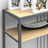 Κονσόλα Kary χρώμα oak 120x33x90εκ.