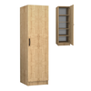 Ντουλάπα ρούχων Victoria μονόφυλλη χρώμα φυσικό οξιάς 50x60x181εκ.