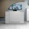 Γραφείο υποδοχής - reception Gemini χρώμα λευκό 180x70x110εκ.