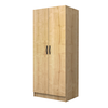Ντουλάπα ρούχων Vivian δίφυλλη χρώμα φυσικό οξιάς 80x51,8x181εκ.