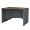 Γραφείο επαγγελματικό Venturo χρώμα ανθρακί - καρυδί 120x80x75εκ.