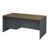 Γραφείο επαγγελματικό Venturo χρώμα ανθρακί - καρυδί 180x80x75εκ.