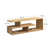 Έπιπλο τηλεόρασης Forever χρώμα φυσικό οξιάς 120x30x40cm.