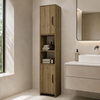 Kitchen-Bathroom Cabinet Vero Walnut 35x29.6x180 cm