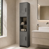 Kitchen - Bathroom Cabinet Vero Grey Concrete 35x29.6x180 cm