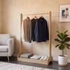 Glimer Entrance Furniture Natural Beech 88.2x34.6x128 cm