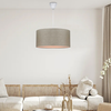 Φωτιστικό οροφής Monahan υφασμάτινο μονόφωτο χρώμα μπεζ άμμου 38x20x70εκ.