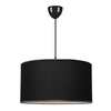 Φωτιστικό οροφής Alloy υφασμάτινο μονόφωτο χρώμα μαύρο 38x20x70εκ.